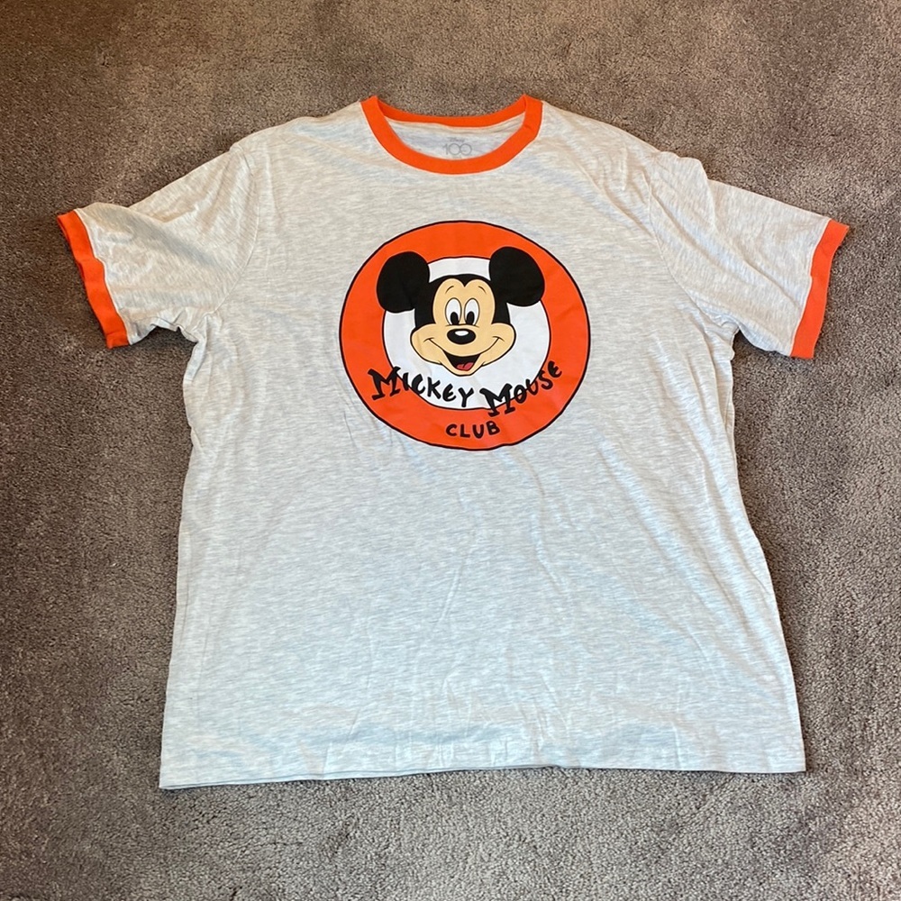 Disney Mickey Mouse 100 Years Anniversary Graphic Tee Short Sleeve SIZE XL